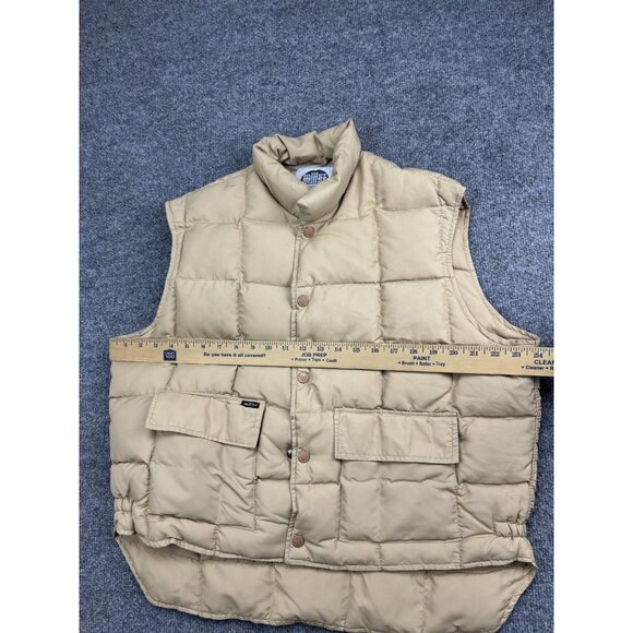 Vintage Miller Western Wear Vest Mens Large Tan Goose Down Insulated 70s - Picture 3 of 6